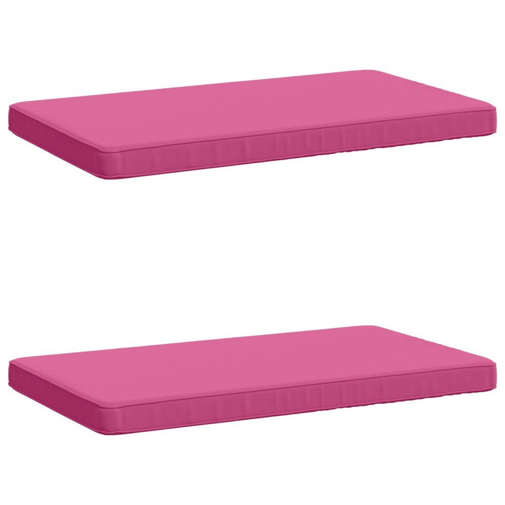 vidaXL 2-delade Bänk Kuddar VUGHT 2 st 100% Polyester Rosa