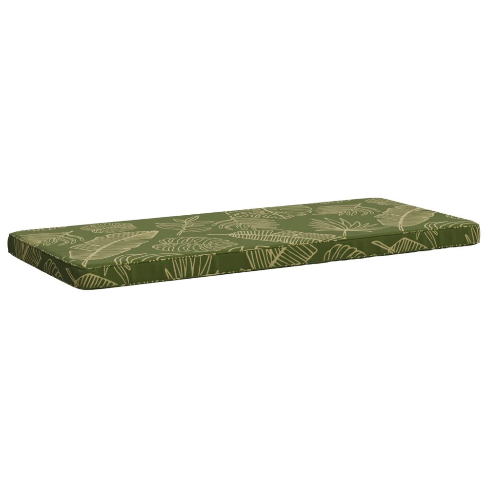 vidaXL 1-delad Bänk Kudde VUGHT 100% Polyester Bladdesign