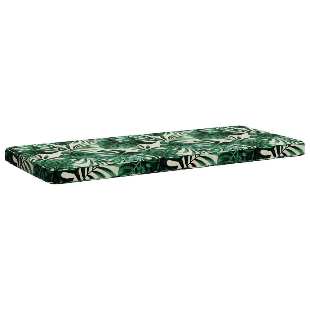 vidaXL 1-delad Bänk Kudde VUGHT 100% Polyester Bladmönster