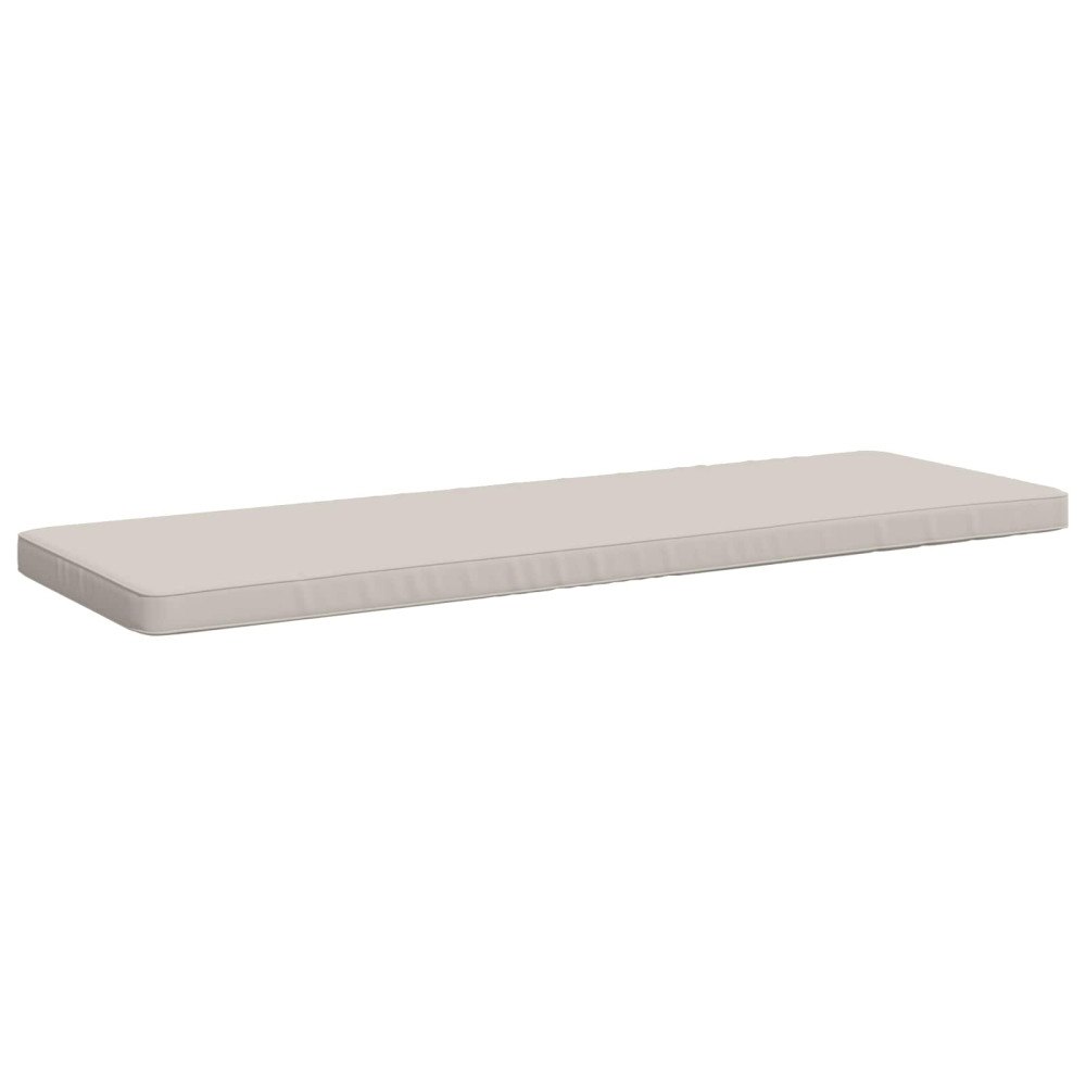 vidaXL 1-delad Bänk Kudde VUGHT 100% Polyester Vit 150 x 50 x 5 cm