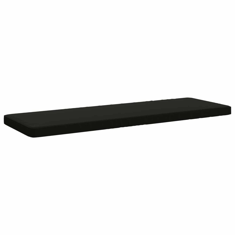 vidaXL 1-delad Bänk Kudde VUGHT 100% Polyester Svart 150 x 50 x 5 cm