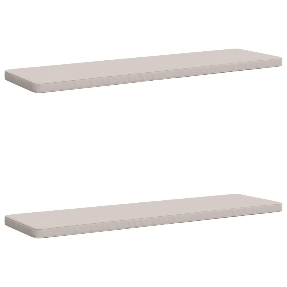 vidaXL 2-delade Bänk Kuddar VUGHT 2 st 100% Polyester Vit