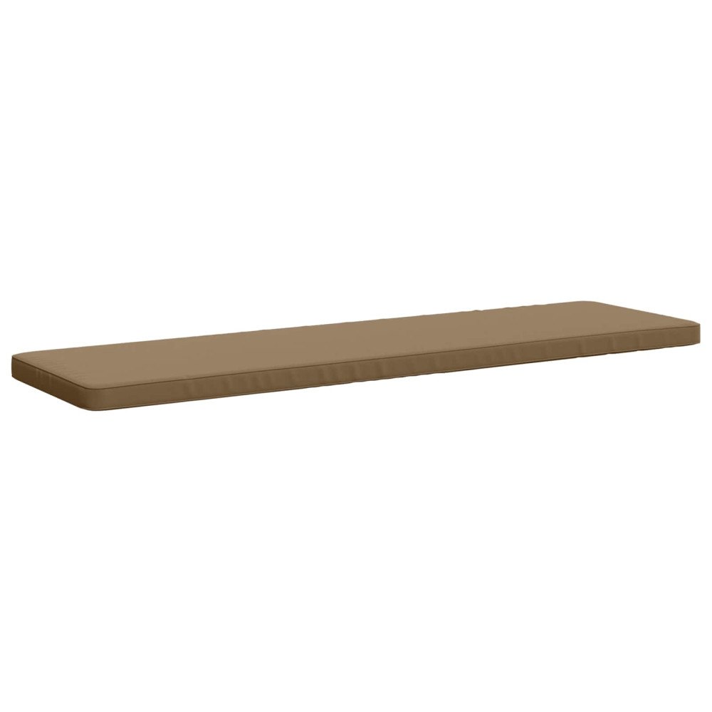 vidaXL 1-delad Bänk Kudde VUGHT 100% Polyester Taupe 170 x 50 x 5 cm