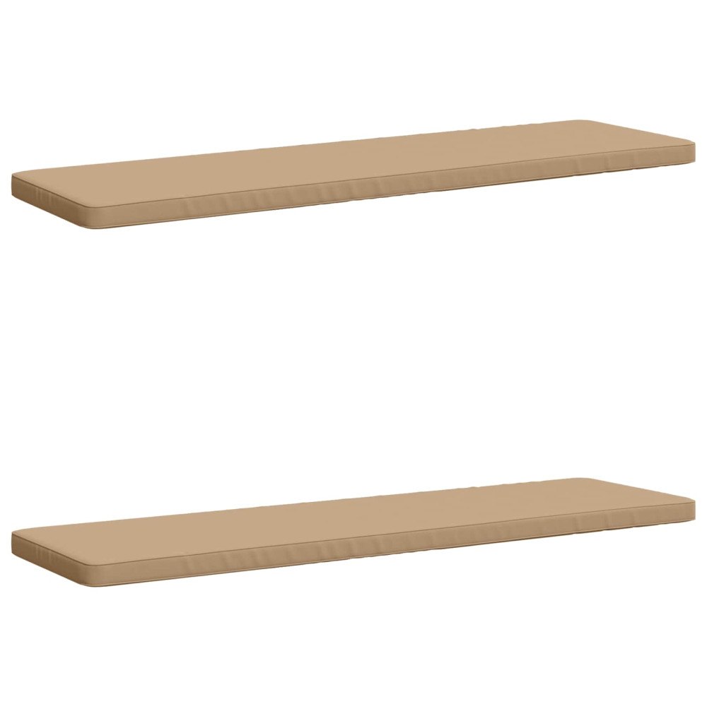 vidaXL 2-delade Bänk Kuddar VUGHT 2 st 100% Polyester Sand
