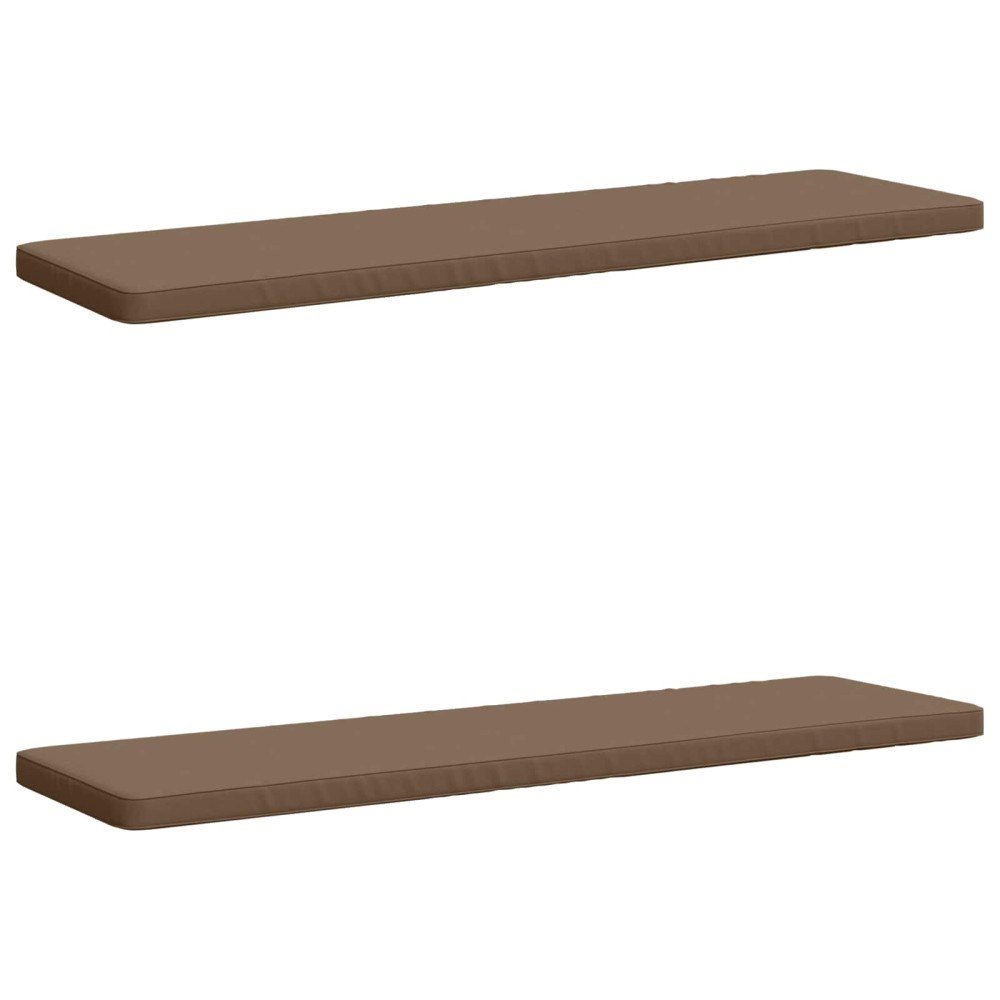 vidaXL 2-delade Bänk Kuddar VUGHT 2 st 100% Polyester Taupe
