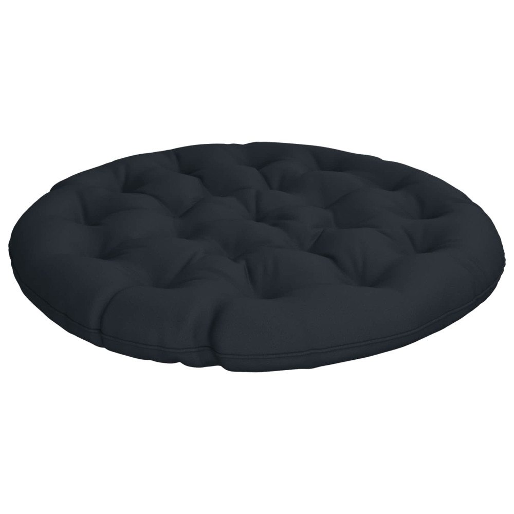 vidaXL Papasan-kudde VIANEN 100% Polyester Mörkblå Ø 130 x 12 cm