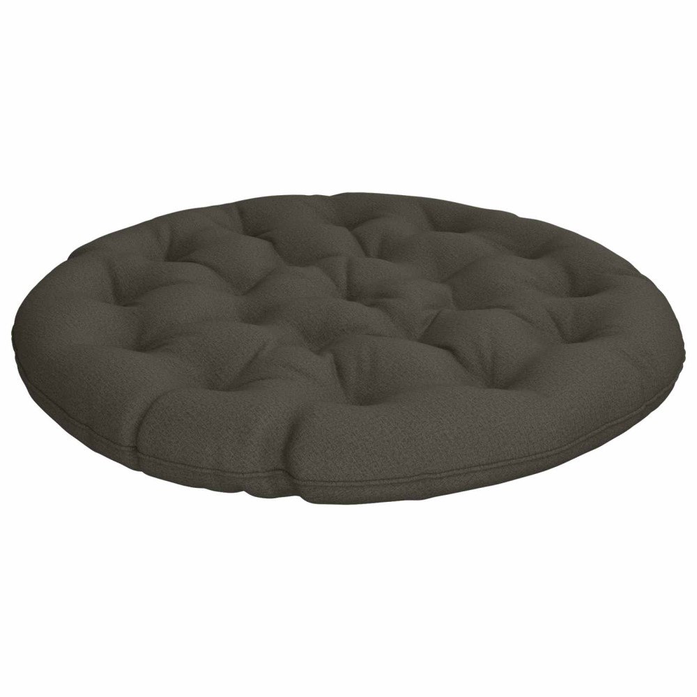 vidaXL Papasan-kudde VIANEN 100% Polyester Antracit Ø 130 x 12 cm