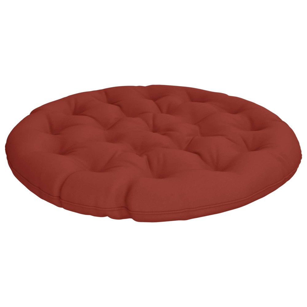 vidaXL Papasan-kudde VIANEN 100% Polyester Röd Ø 120 x 12 cm