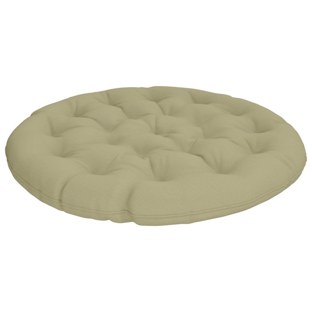 vidaXL Papasan-kudde VIANEN 100% Polyester Ljusgrön Ø 100 x 12 cm
