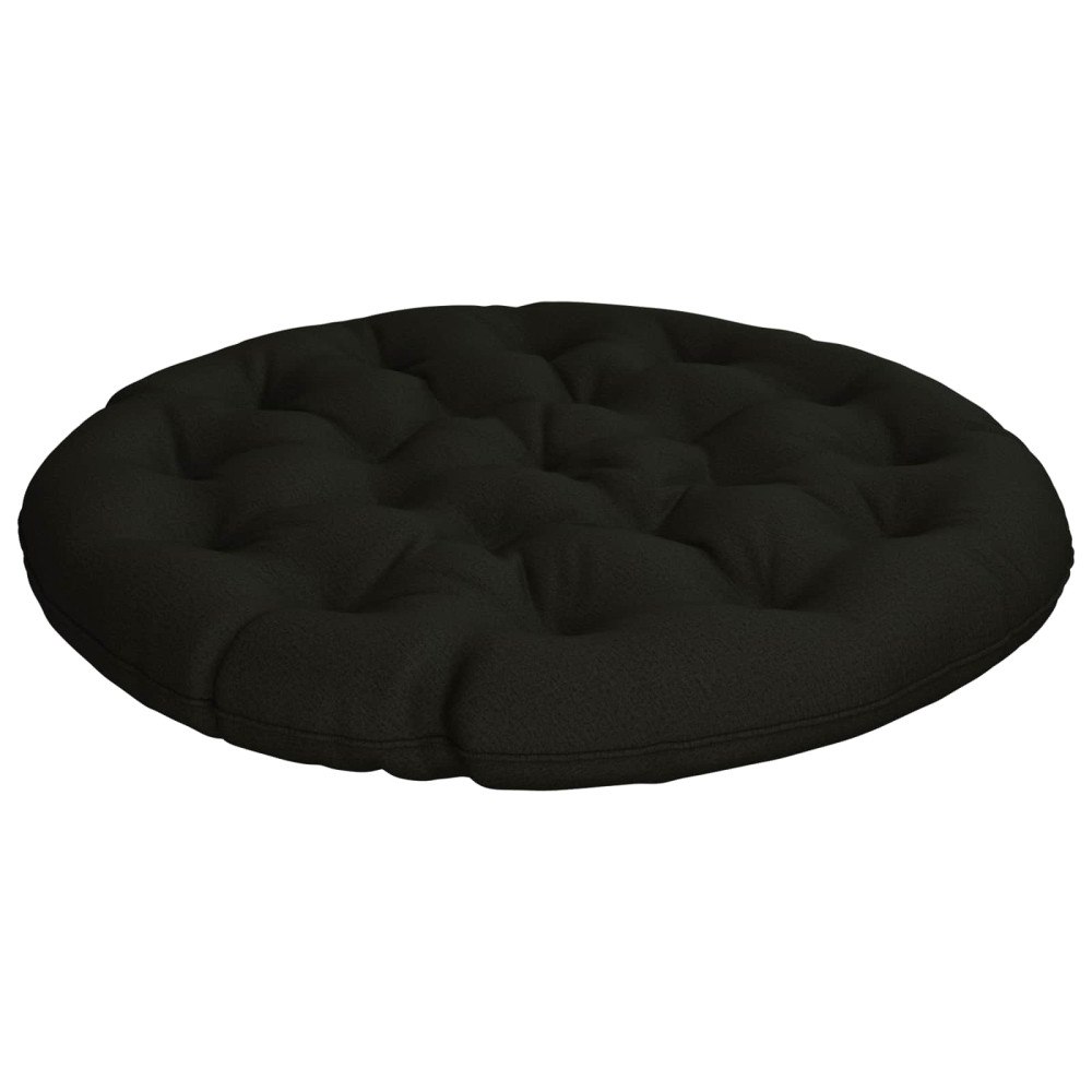 vidaXL Papasan-kudde VIANEN 100% Polyester Svart Ø 100 x 12 cm