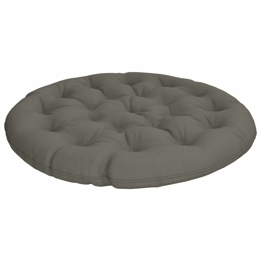 vidaXL Papasan-kudde VIANEN 100% Polyester Grå Ø 100 x 12 cm