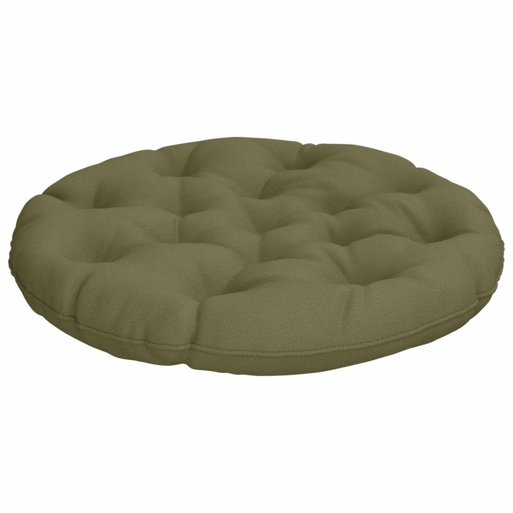 vidaXL Hängstolskudde VIANEN 100% Polyester Olivgrön Ø 80 x 12 cm