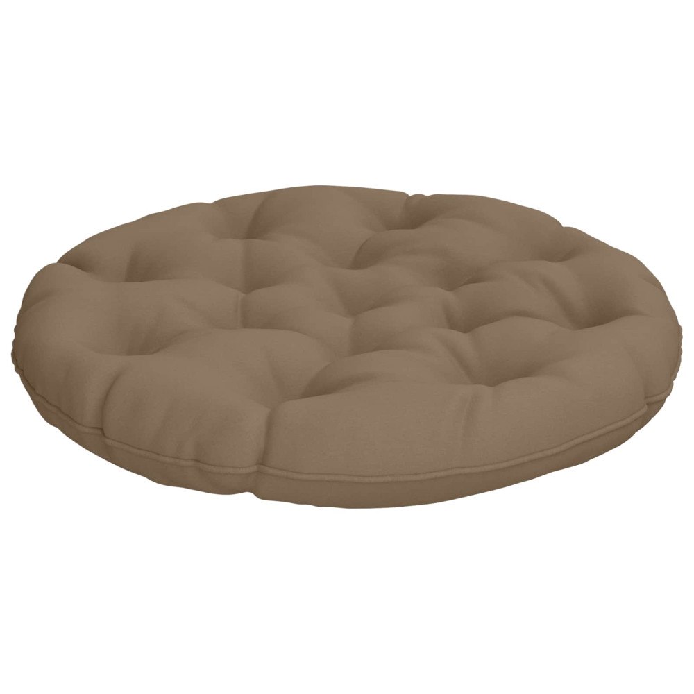 vidaXL Hängstolskudde VIANEN 100% Polyester Taupe Ø 80 x 12 cm