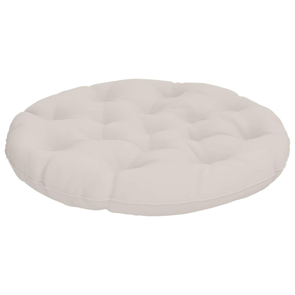vidaXL Hängstolskudde VIANEN 100% Polyester Vit Ø 80 x 12 cm