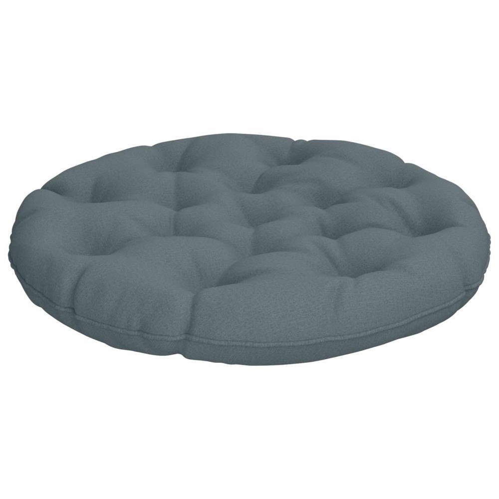 vidaXL Hängstolskudde VIANEN 100% Polyester Blå Ø 80 x 12 cm