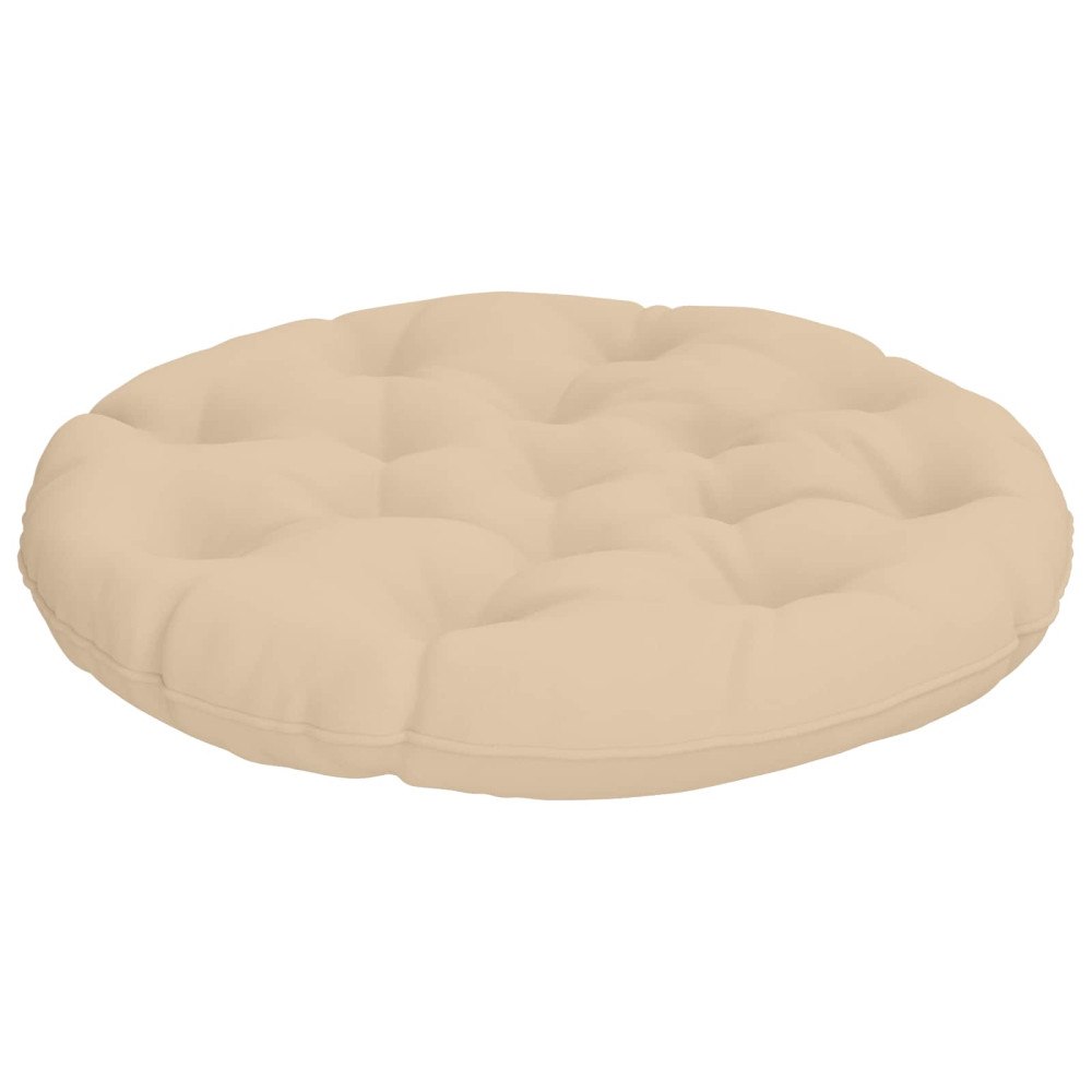 vidaXL Hängstolskudde VIANEN 100% Polyester Gräddvit Ø 80 x 12 cm