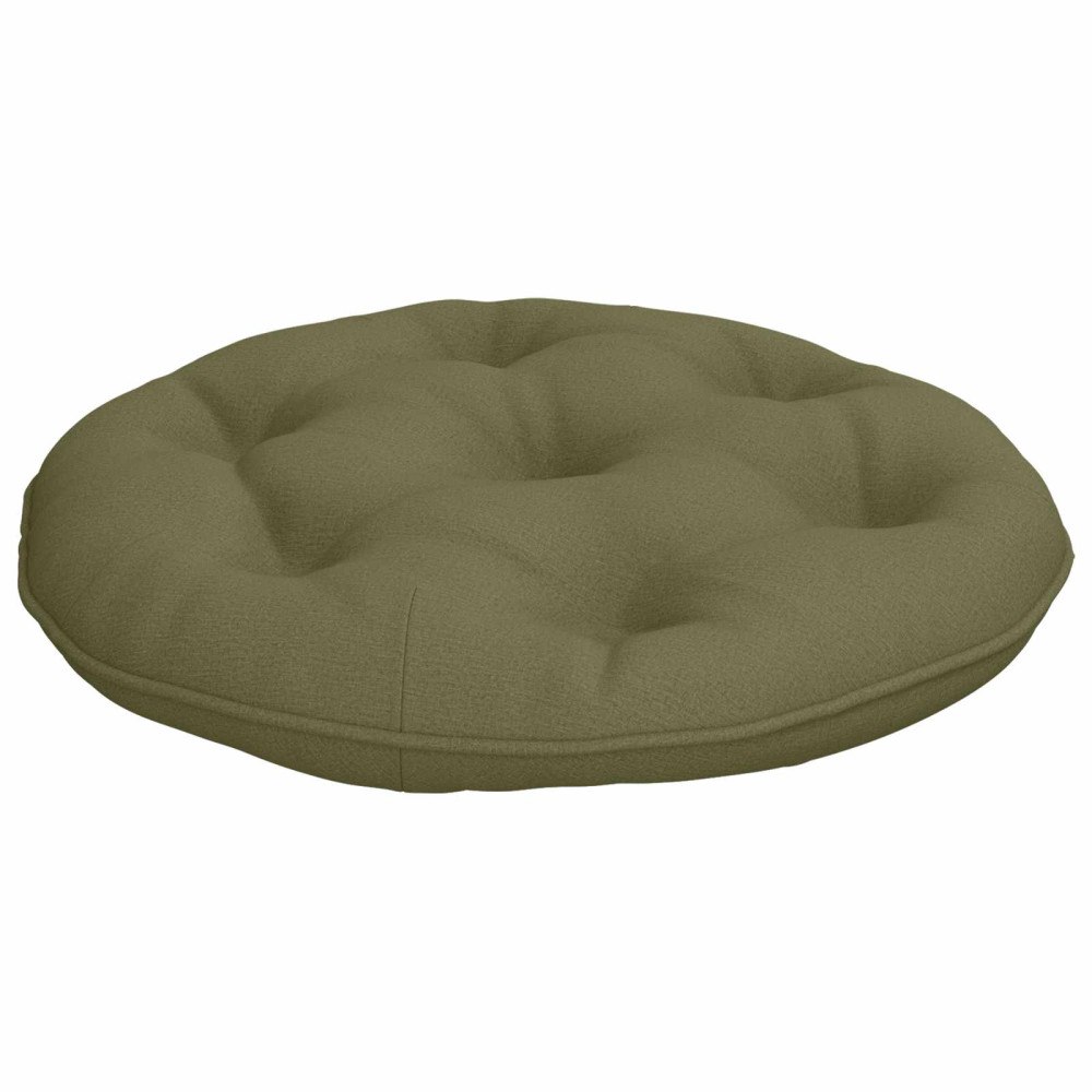 vidaXL Hängstolskudde VIANEN 100% Polyester Olivgrön Ø 60 x 10 cm