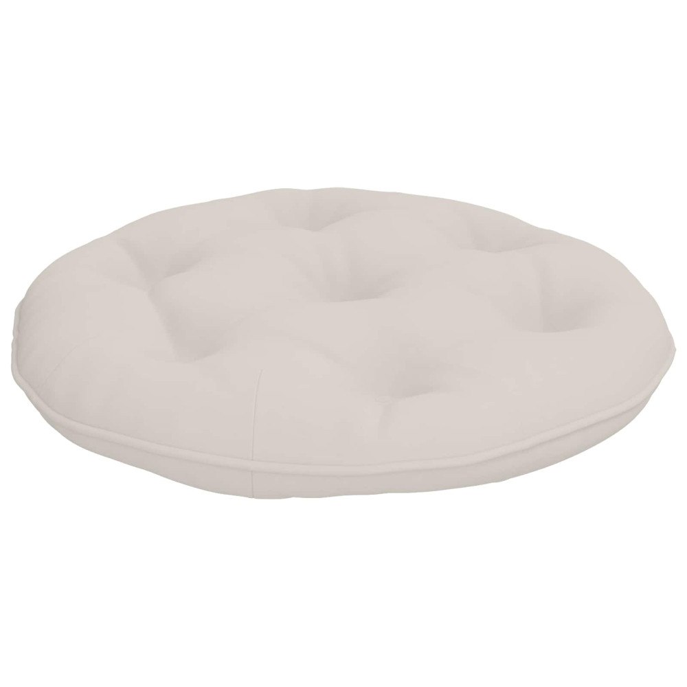 vidaXL Hängstolskudde VIANEN 100% Polyester Vit Ø 60 x 10 cm