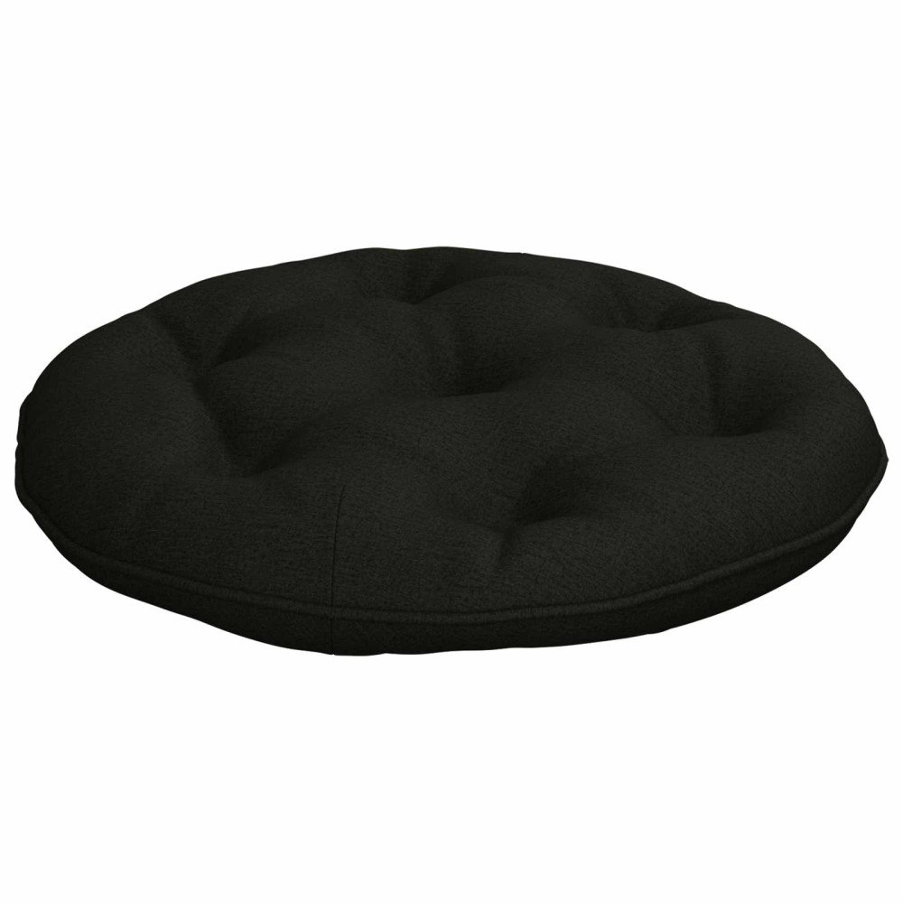 vidaXL Hängstolskudde VIANEN 100% Polyester Svart Ø 60 x 10 cm