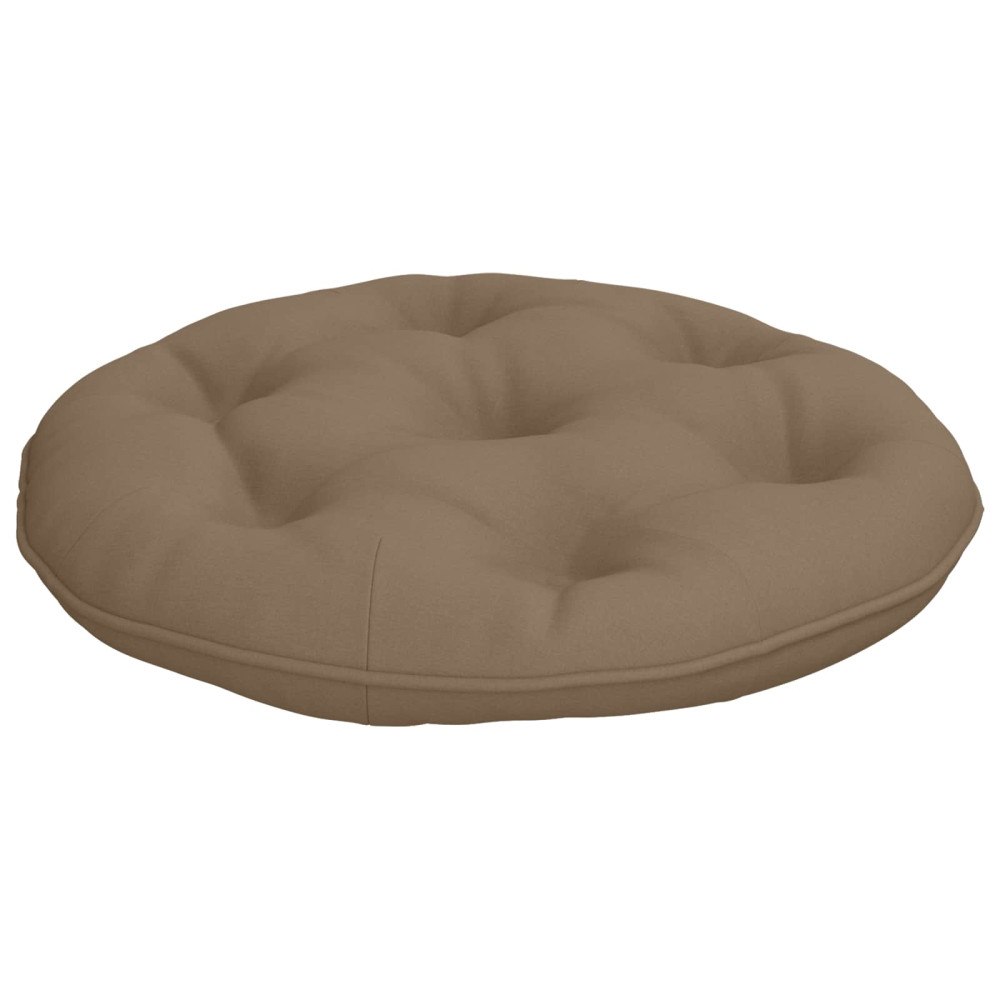 vidaXL Hängstolskudde VIANEN 100% Polyester Taupe Ø 40 x 10 cm