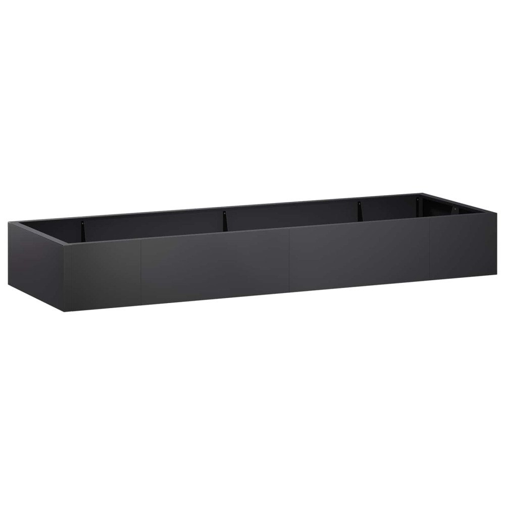 vidaXL Stödvägg 8 st 300 x 100 x 30 cm Stål Svart