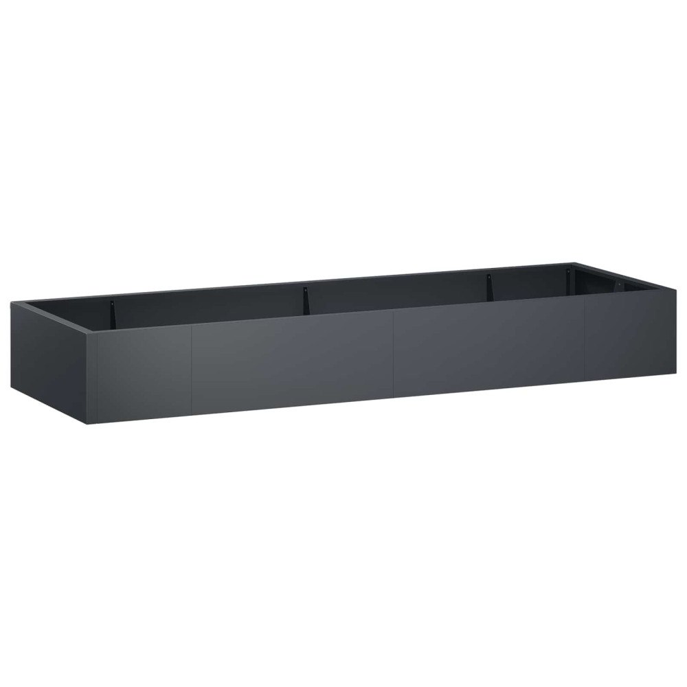 vidaXL Stödvägg 8 st 300 x 100 x 40 cm Stål Antracit