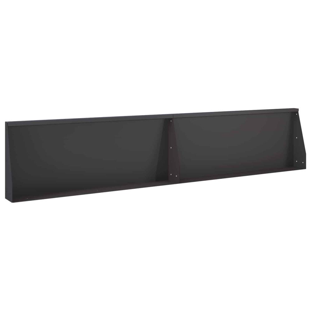 vidaXL Stödvägg 2 st 100 x 12 x 30 cm Stål Svart