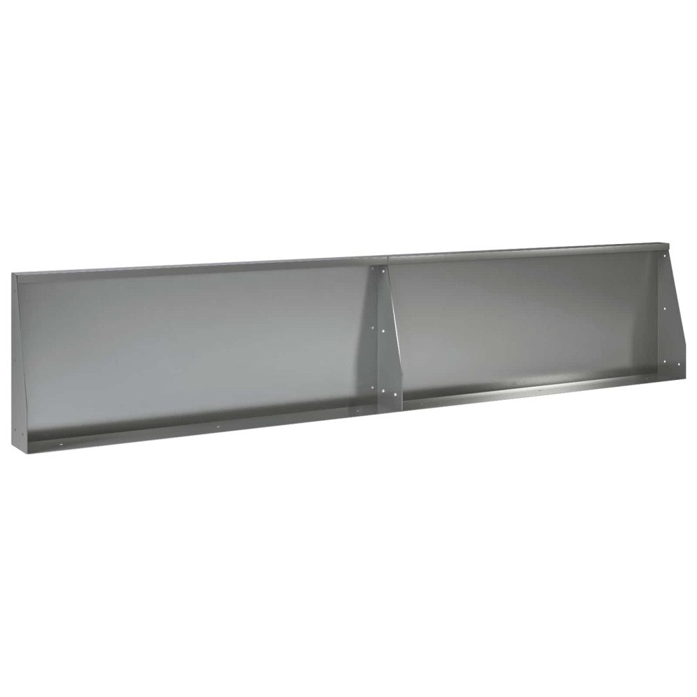 vidaXL Stödvägg 2 st 100 x 12 x 40 cm Galvaniserat stål Silver