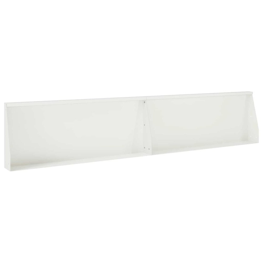 vidaXL Stödvägg 2 st 100 x 12 x 50 cm Stål Vit