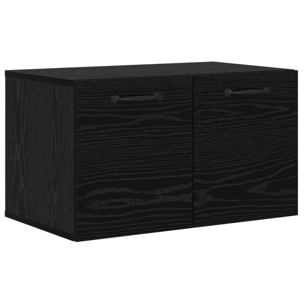 vidaXL Väggskåp 60 x 36,5 x 35 cm Konstruerat trä Svart ek