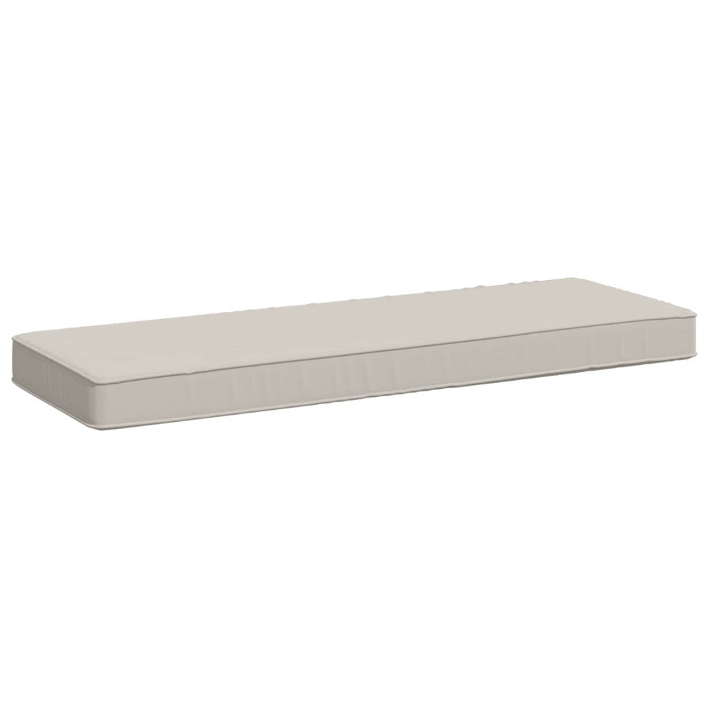 vidaXL 1-delad Bänk Kudde VUGHT 100% Polyester Vit 80 x 40 x 5 cm