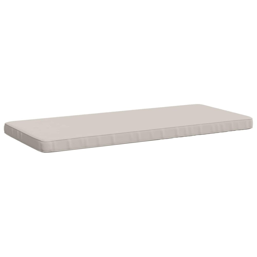 vidaXL 1-delad Bänk Kudde VUGHT 100% Polyester Vit 100 x 50 x 5 cm