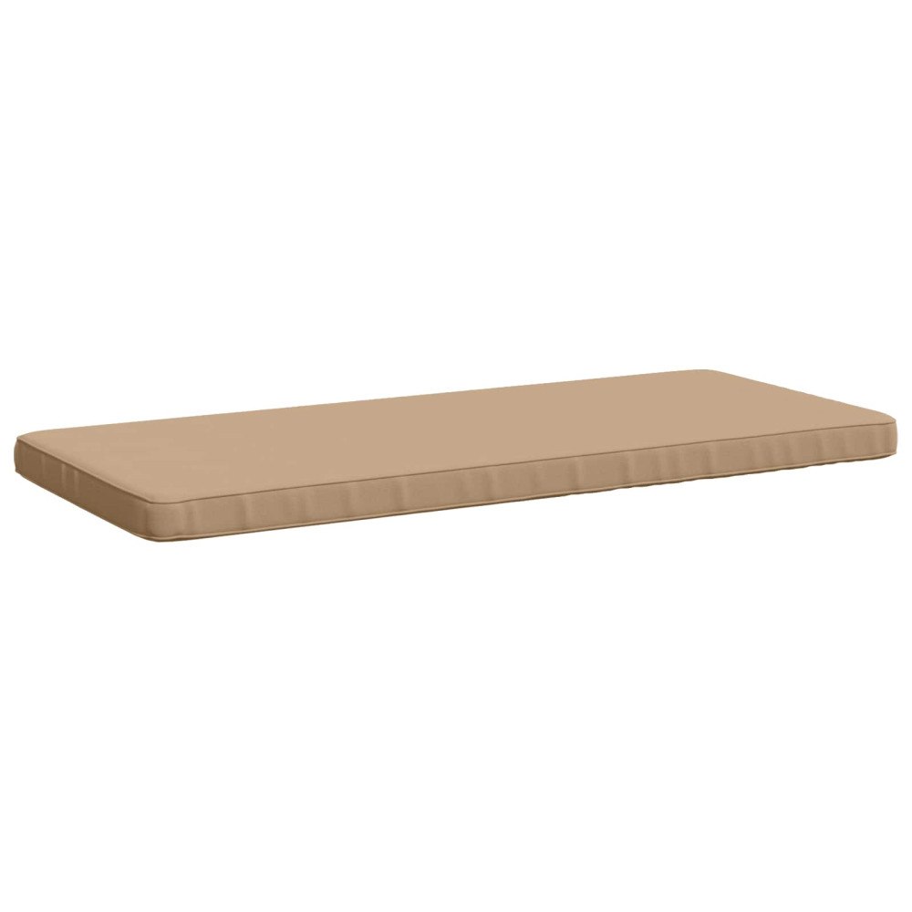 vidaXL 1-delad Bänk Kudde VUGHT 100% Polyester Sand 100 x 50 x 5 cm