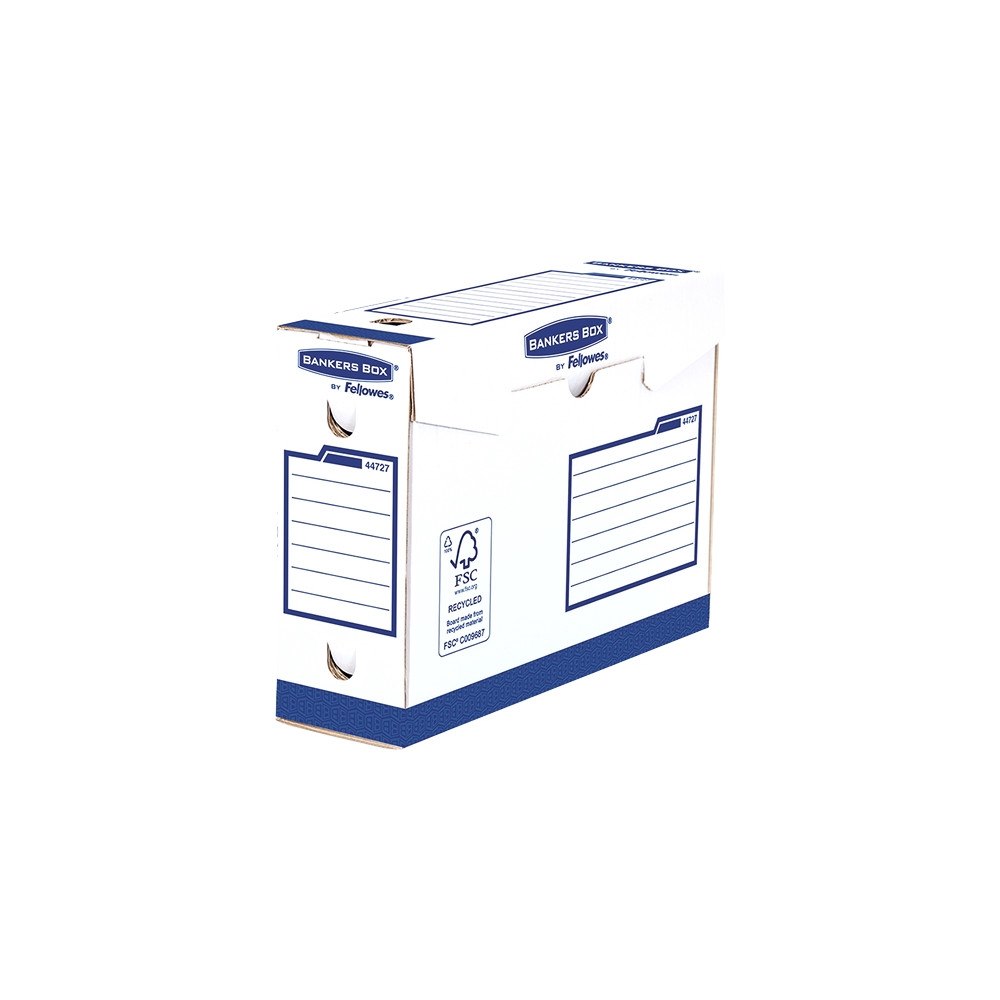 FELLOWES Arkivæske Bankers Box, manuel, intensiv brug, 10 cm, blå, pa...