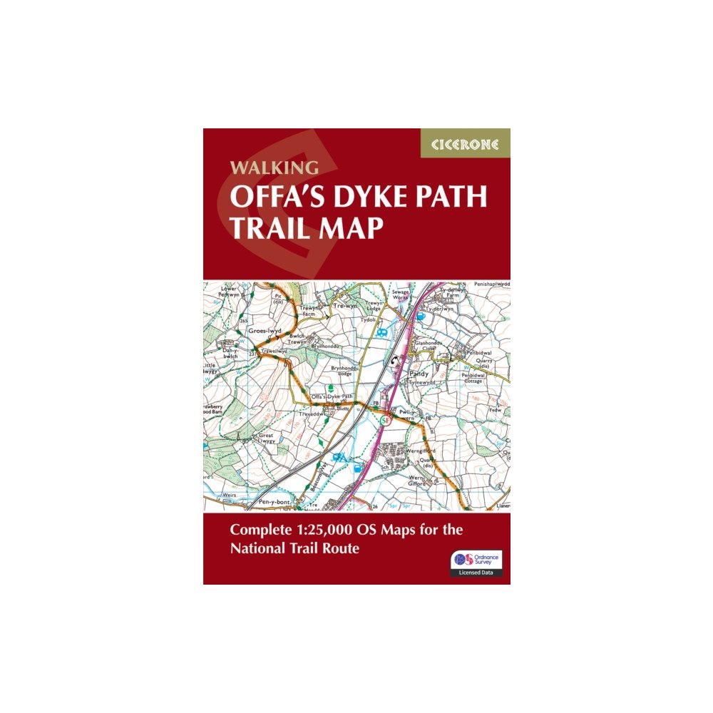 Cicerone Press Offa's Dyke Path Trail Map (häftad, eng)
