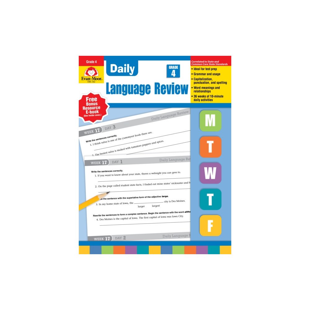 Carson Dellosa Publishing Daily Language Review Grade 4 Te (häftad, eng)