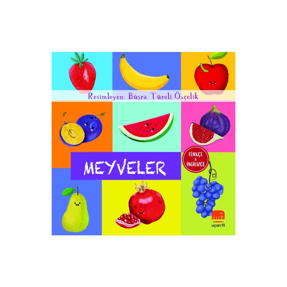 Uï¿½an Fil Türkçe ve İngilizce - Meyveler (inbunden, tur)