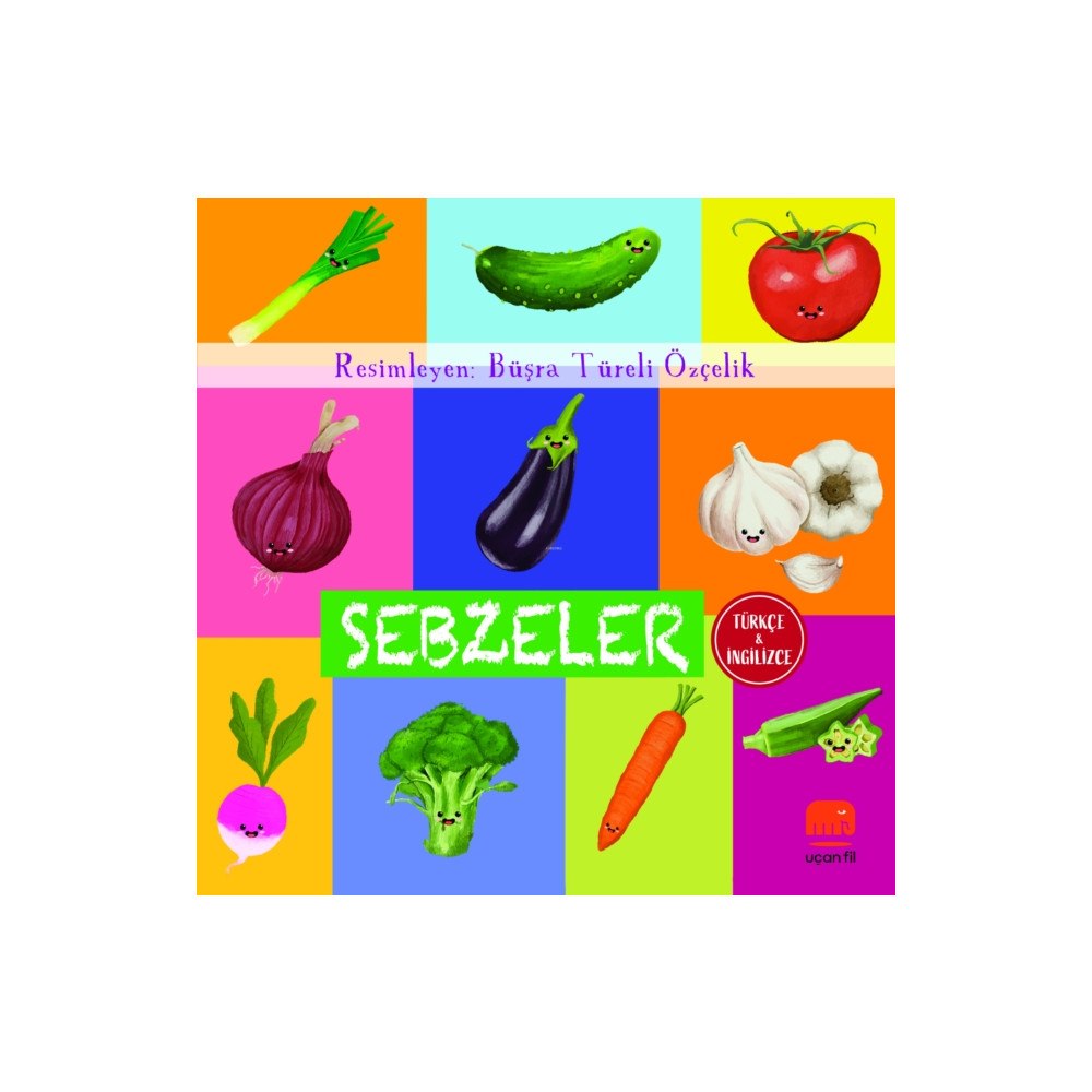 Uï¿½an Fil Türkçe ve İngilizce - Sebzeler (inbunden, tur)