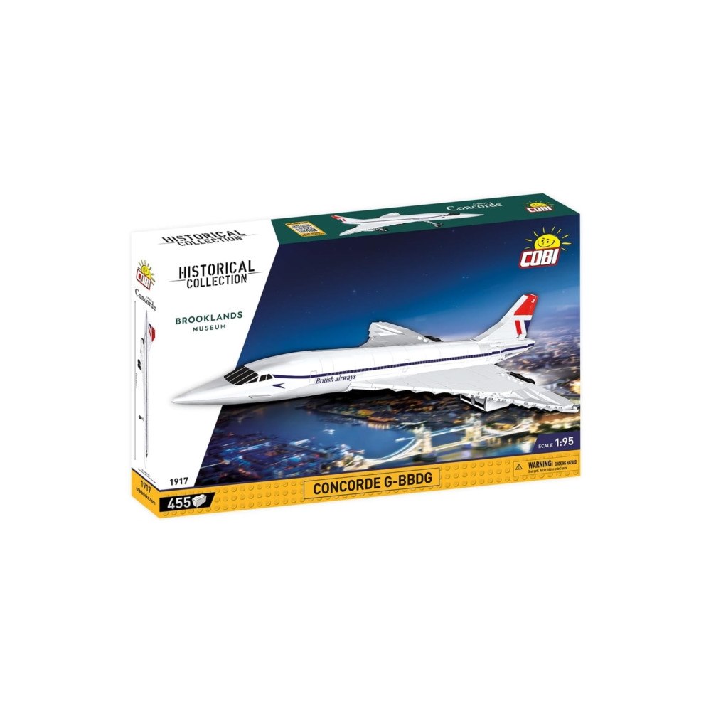 COBI TOYS 518 PCS / CONCORDE / 1689 / 1:100 SCALE / PAD PRINTED