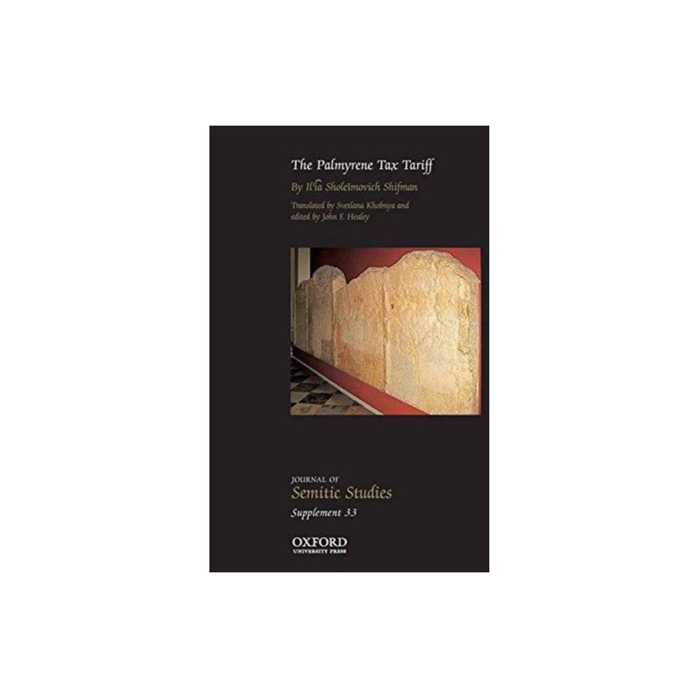 Oxford University Press The Palmyrene Tax Tariff (inbunden, eng)