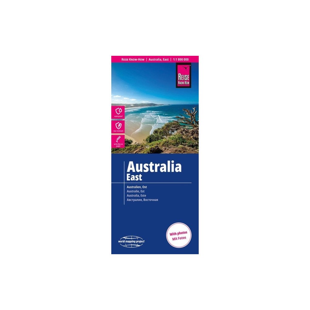 Reise Know-How Verlag Peter Rump GmbH Australia East 1:1,800,000 scale map