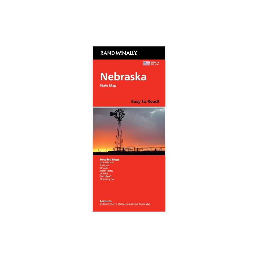Rand McNally & Co ,U.S. Rand McNally Easy to Read: Nebraska State Map