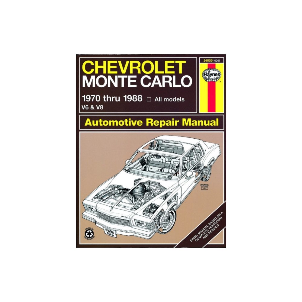 Haynes Manuals Inc Chevrolet Monte Carlo (70 - 88) (häftad, eng)