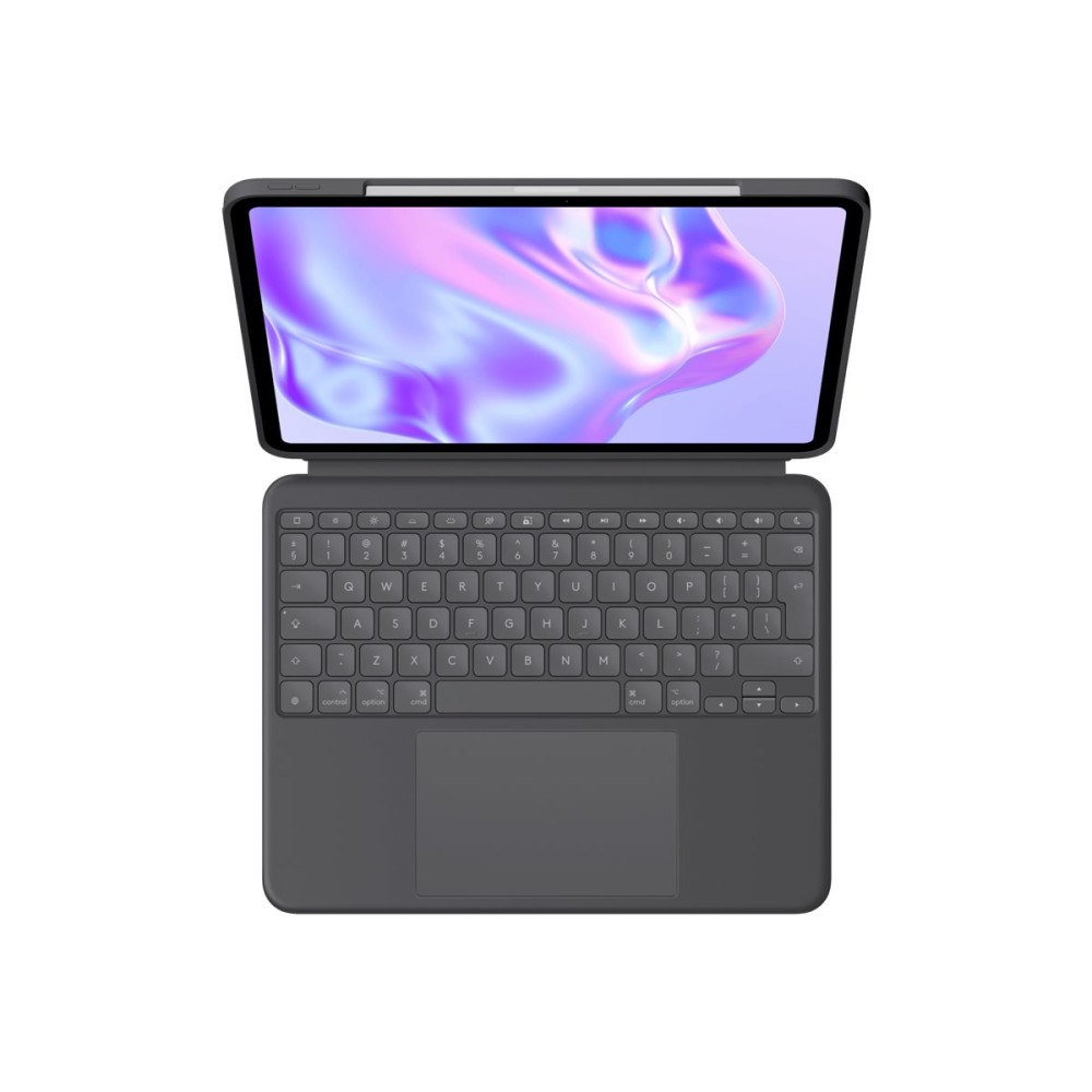 Logitech Logitech Combo Touch - tangentbord och foliefodral - med pekdyna - QWERTY - USA, internationellt - grafit Inmatningsenhe...