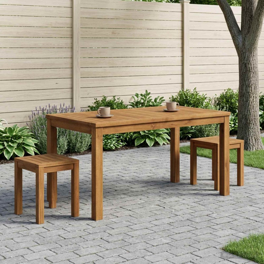 vidaXL Kaffeebord Naturlig 50 x 100,5 x 45 cm Massivt Akaciaträ