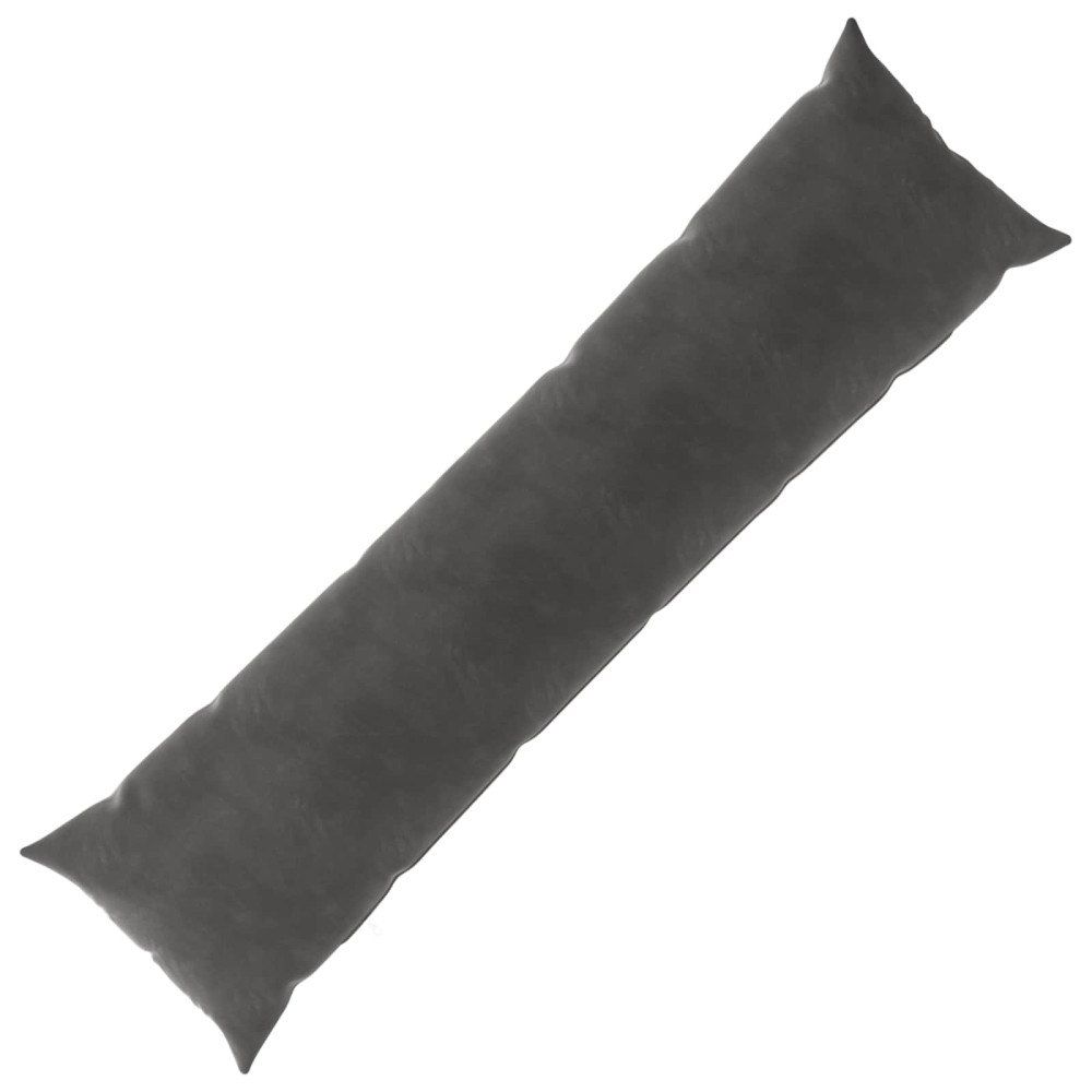 vidaXL Kudde med kudde HEERLEN Mörkgrå 40 x 145 cm Sammet