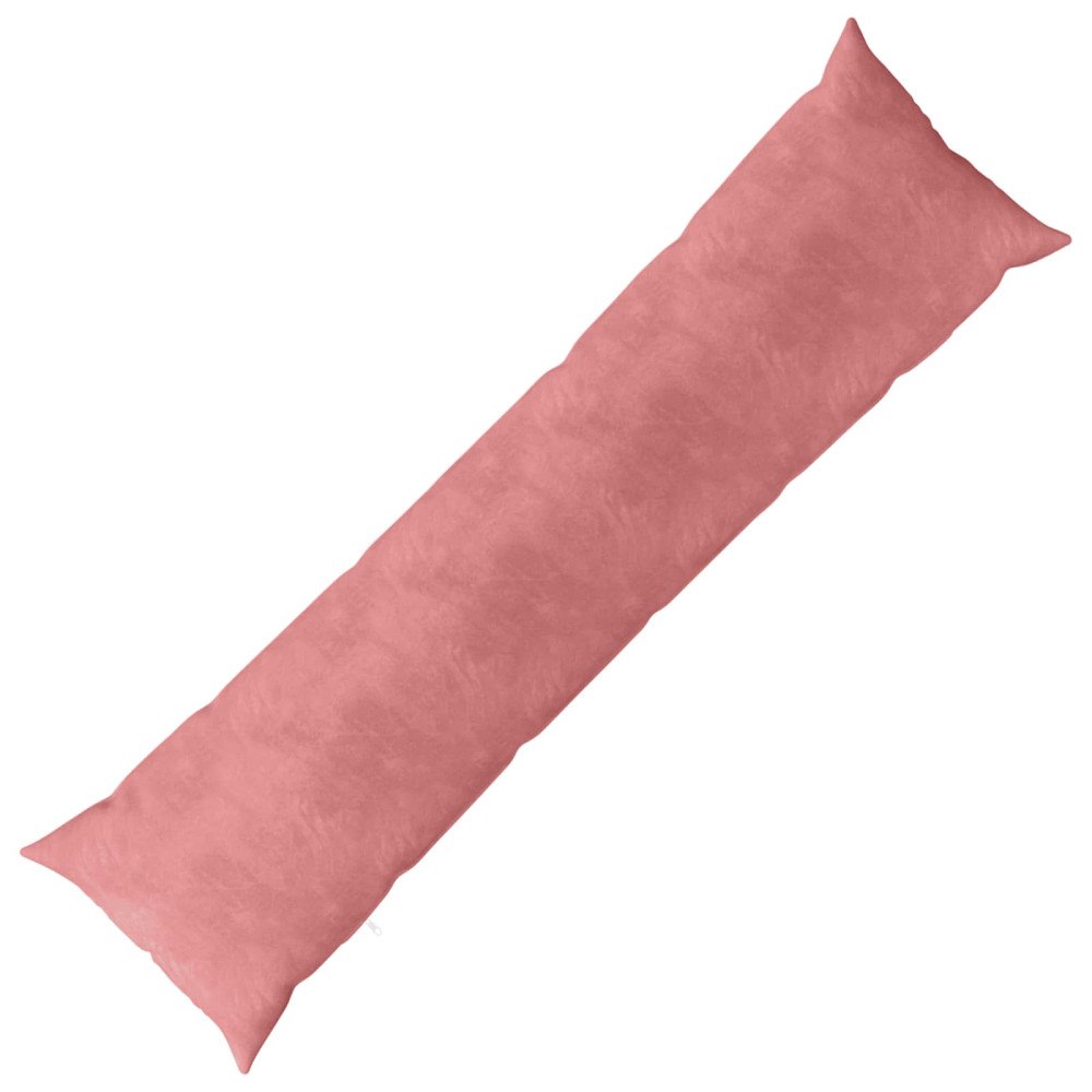 vidaXL Kudde med kudde HEERLEN Rosa 40 x 145 cm Sammet