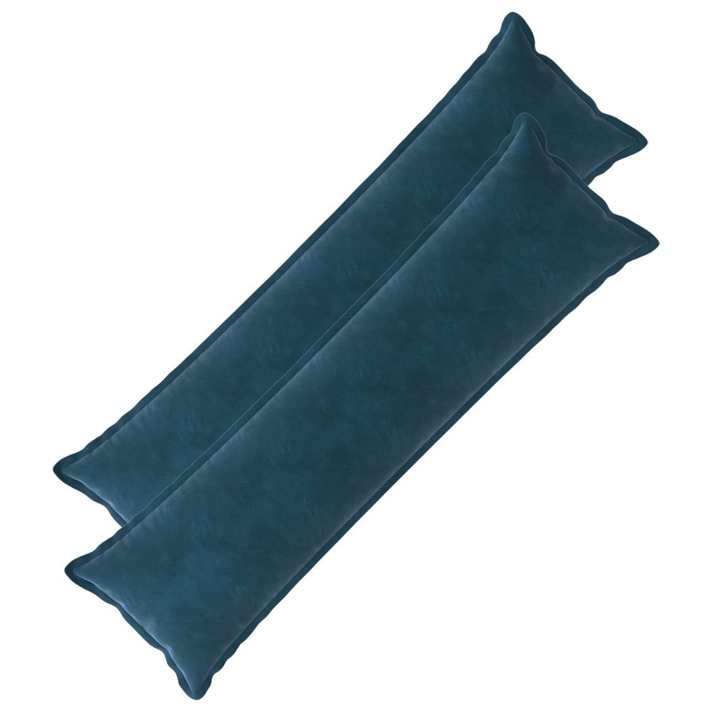 vidaXL Kudde med kudde HOUTEN 2 st Blå Sammet