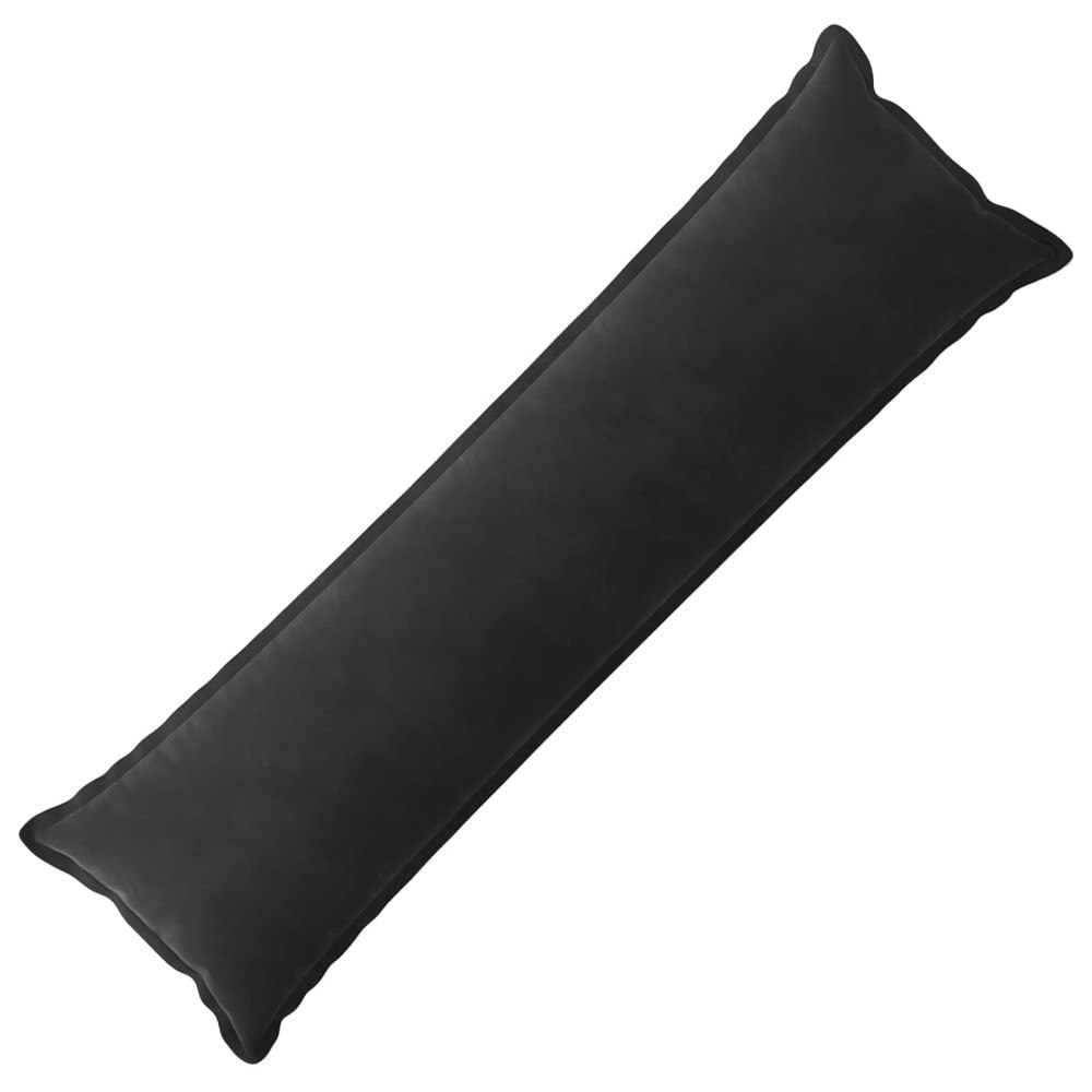 vidaXL Kudde med kudde HOUTEN Svart 40 x 145 cm Sammet