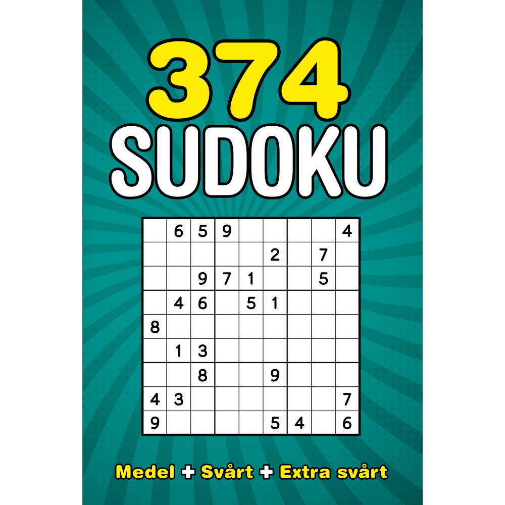 Tukan Förlag 374 sudoku : medel+svårt+extra svårt (häftad)